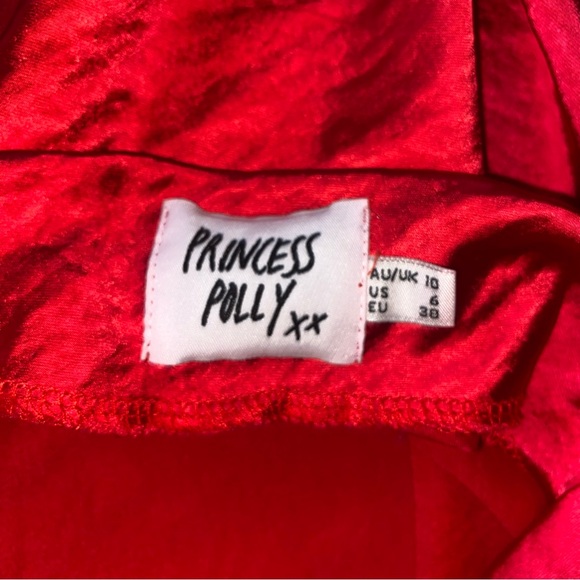 Cute Red Short Polly Princess Dress (please don’t mind my bikini strings 😂) - Picture 5 of 5